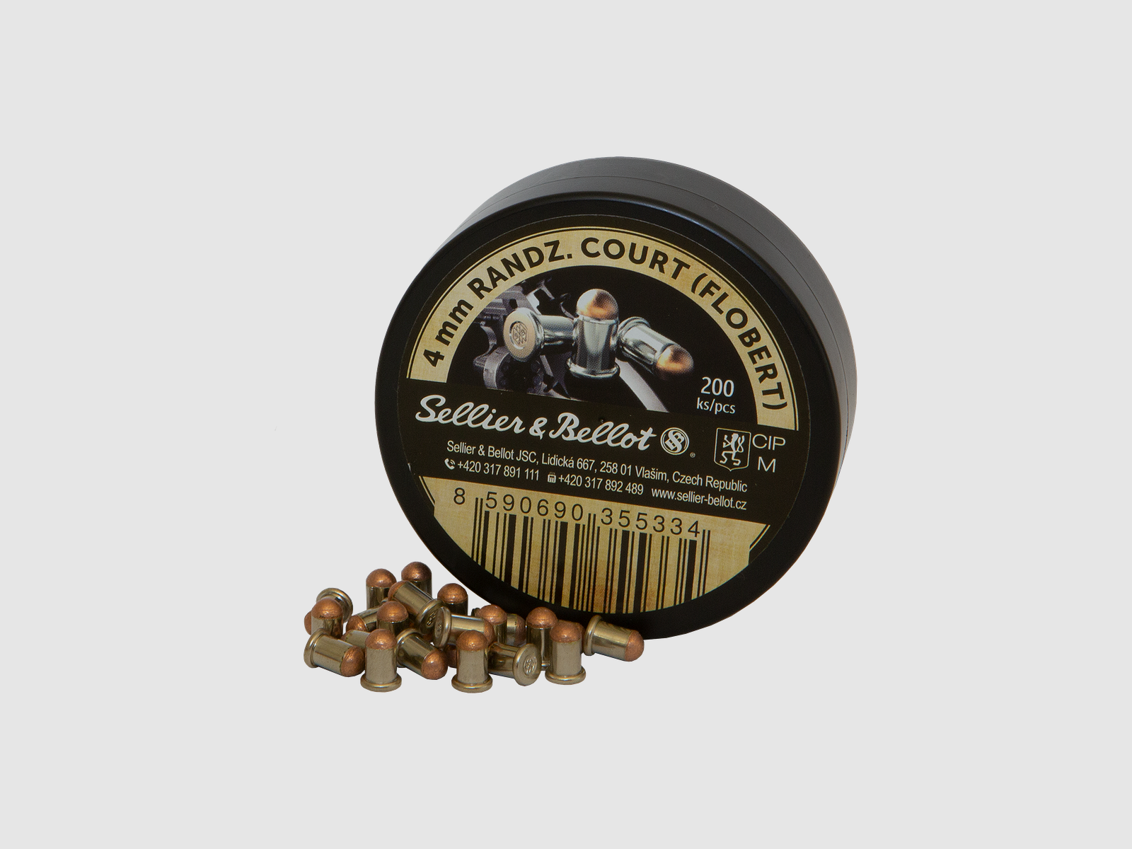 S&B .22 Caliber Ammunition 4 mm Flobert, image 1 of 3