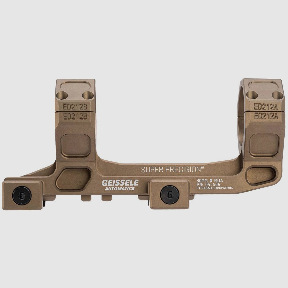 Geissele – Super Precision montage 30 mm standaard, woestijnkleur – 05-404S, afbeelding 1 van 3
