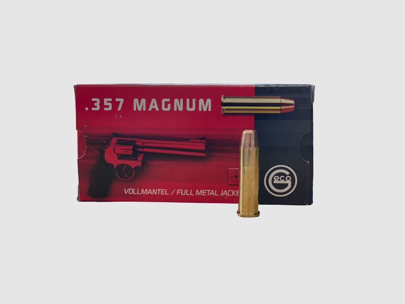 GECO REVOLVERPATRONEN - .357MAG. 158GRS / 10,2 G - FMJ-FN. - 50 SCHUSS