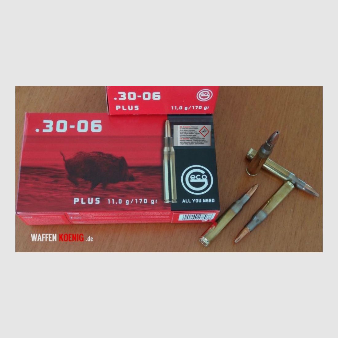 GECO 80 GECO Plus cartouches : .30-06-11,0g/170gr