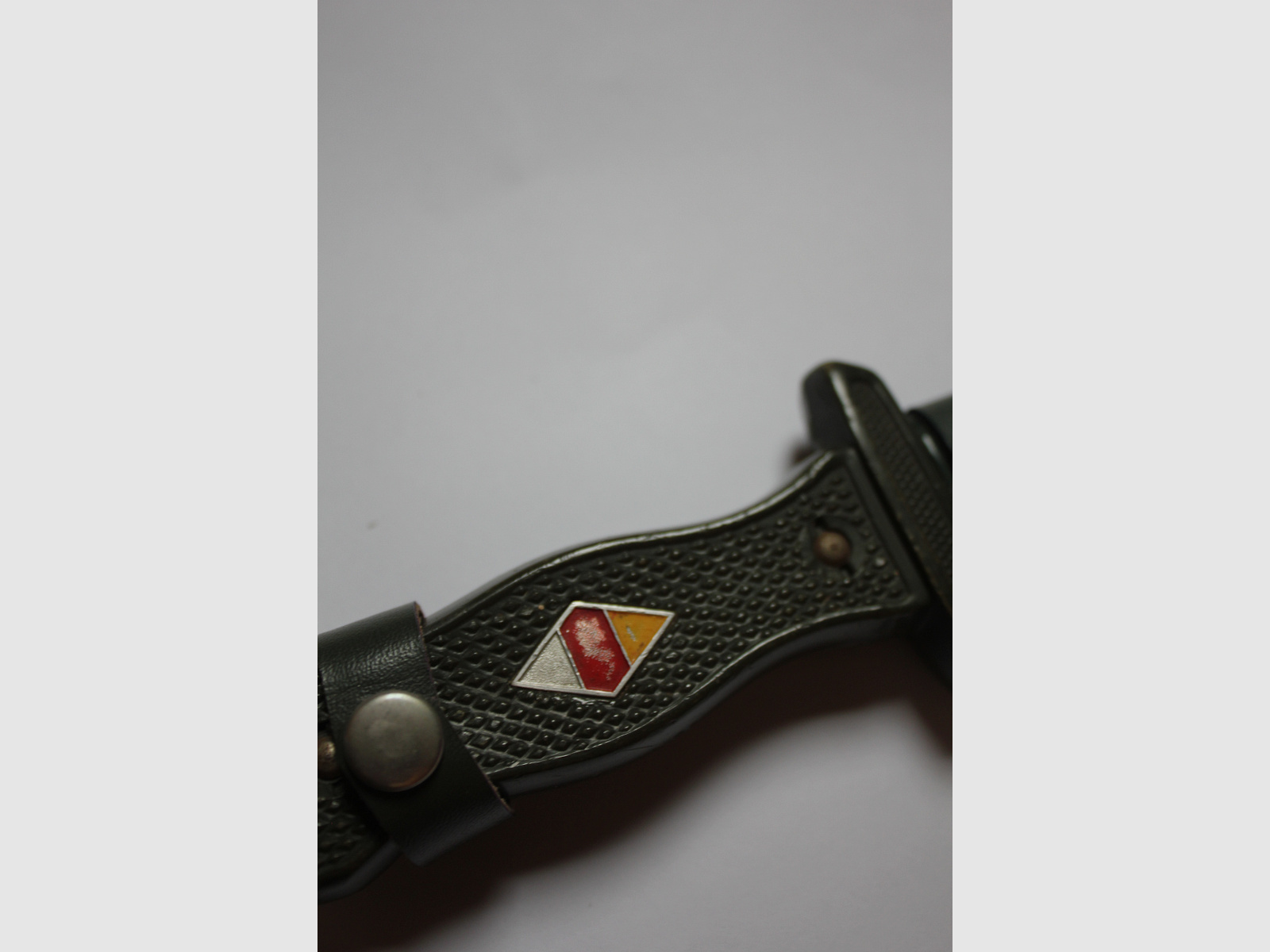 Cuchillo de viaje original de Hubertus Solingen de la Guerra Fría, modelo de cuchillo de combate de la Bundeswehr y visualmente inspirado en el cuchillo de viaje de la HJ