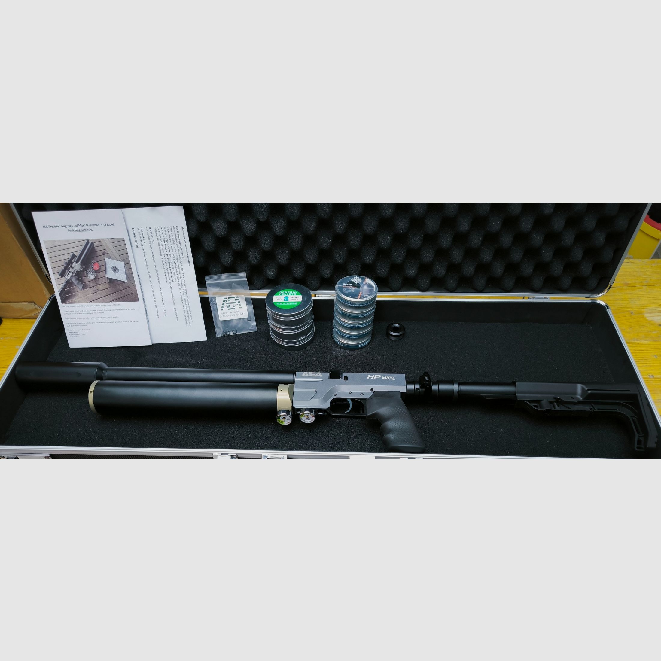 AEA Airgun HPMAX F-Serie 1000959 mit Zubehör, Bild 1 von 4