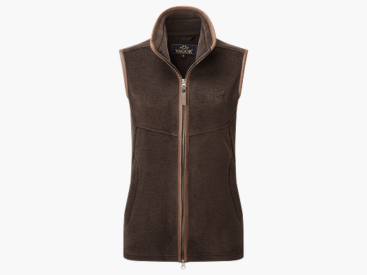 Vagor Polar Fleece bodywarmer dames bruin