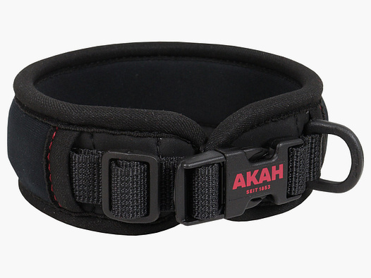 AKAH Neopren Halsung Comfort Serie - Schwarz Kunststoff-Schnellverschluss