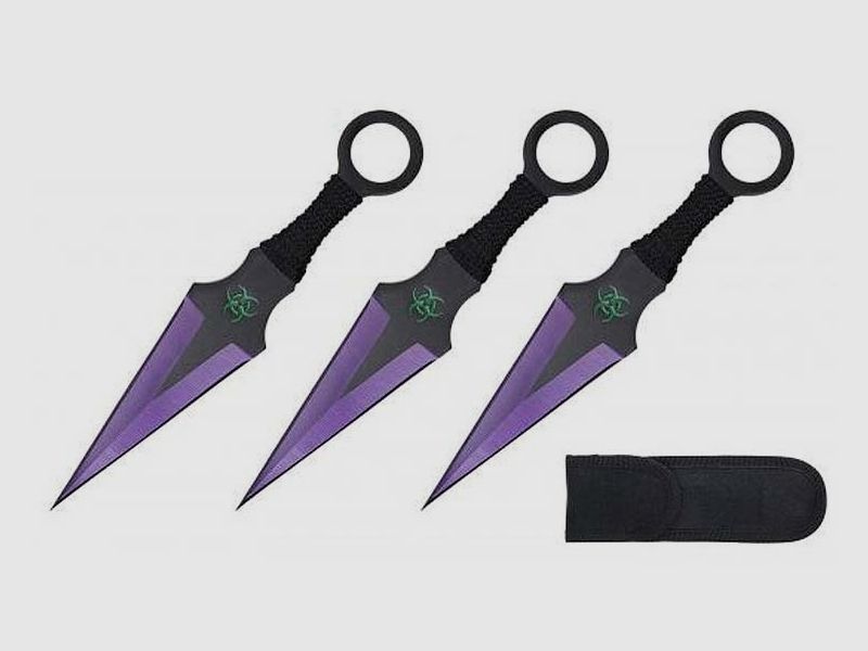 Kunai 3er Set Wurfmesser