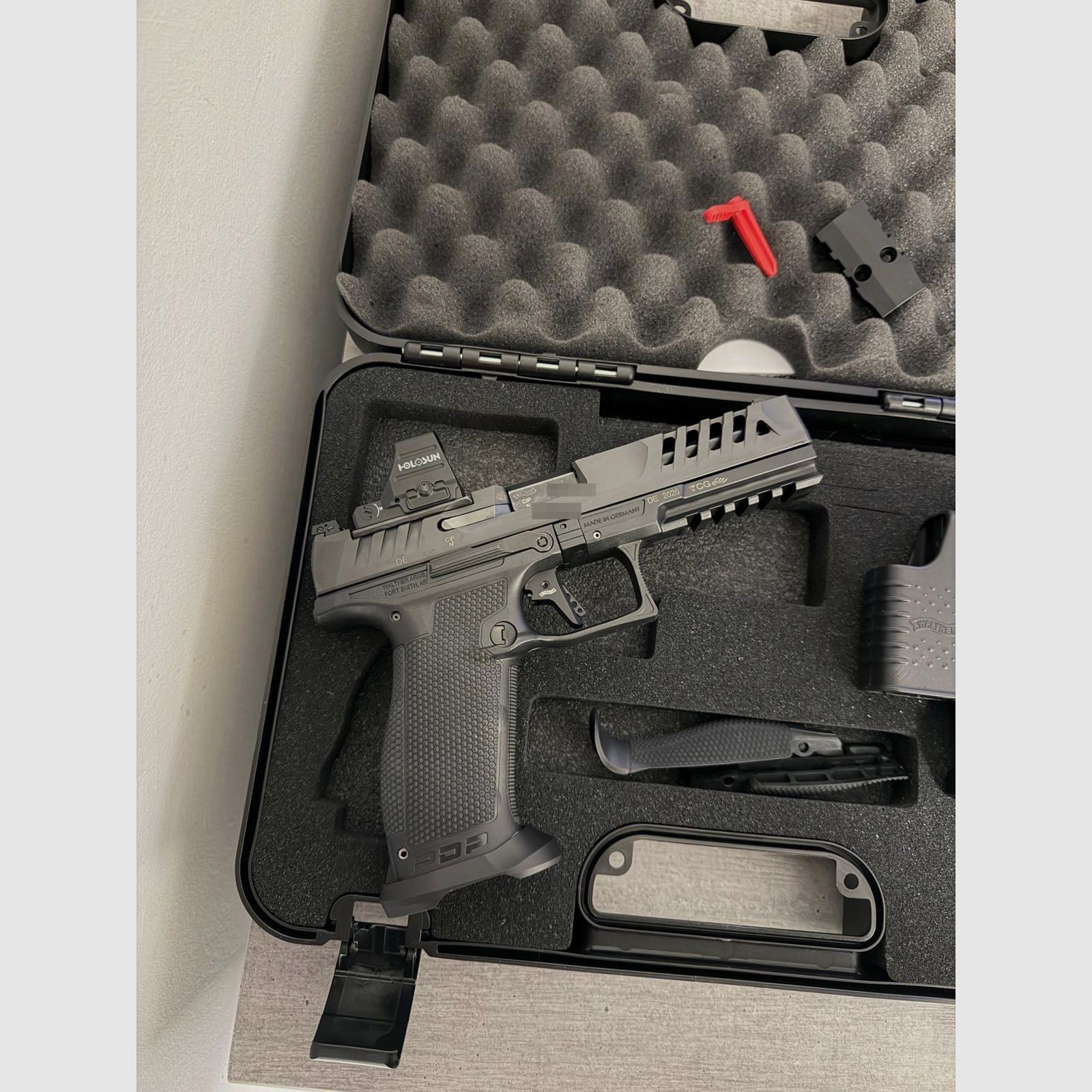 Walther PDP Match 5˝ tela polimerica + Holosun HS507COMP-GR