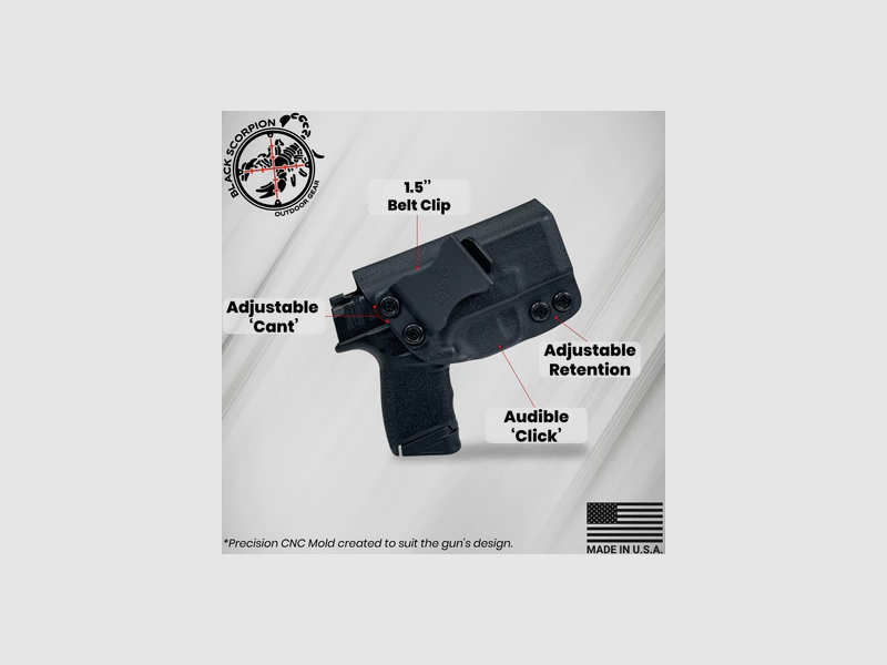 BLACK SCORPION Innenholster (IWB) Glock 17-Full Profiles-Schwarz, Bild 4 von 4