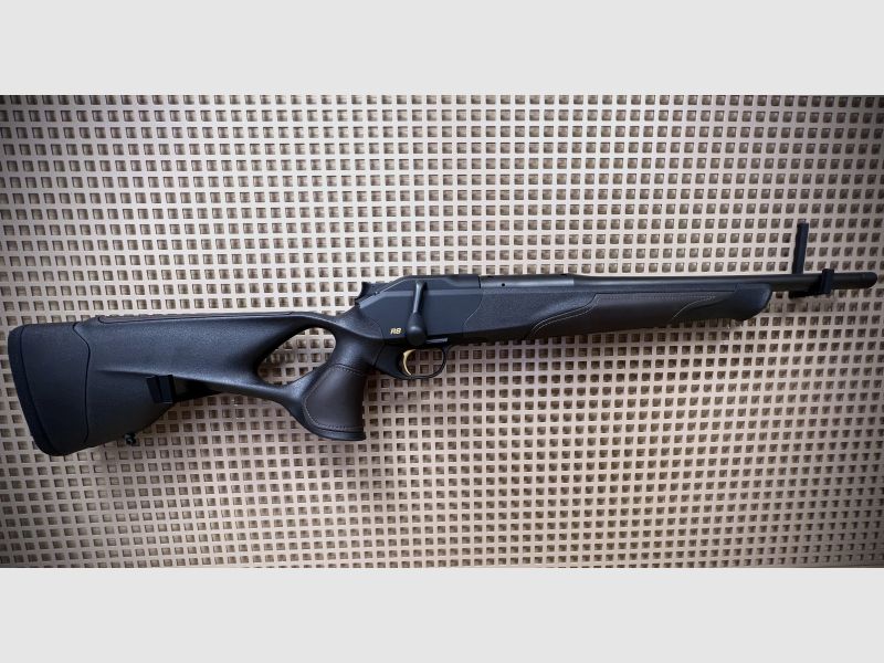 BLASER R8 ULTIMATE CUERO / .308Win / LL 42cm / M15X1 / Gatillo dorado / Mango de cámara de competición