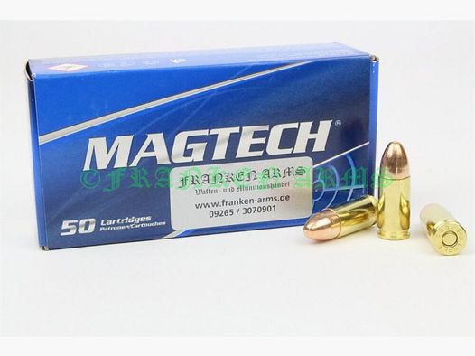 Magtech 9mm Luger FMJ 124gr. 8,0g 50 piezas precios por cantidad