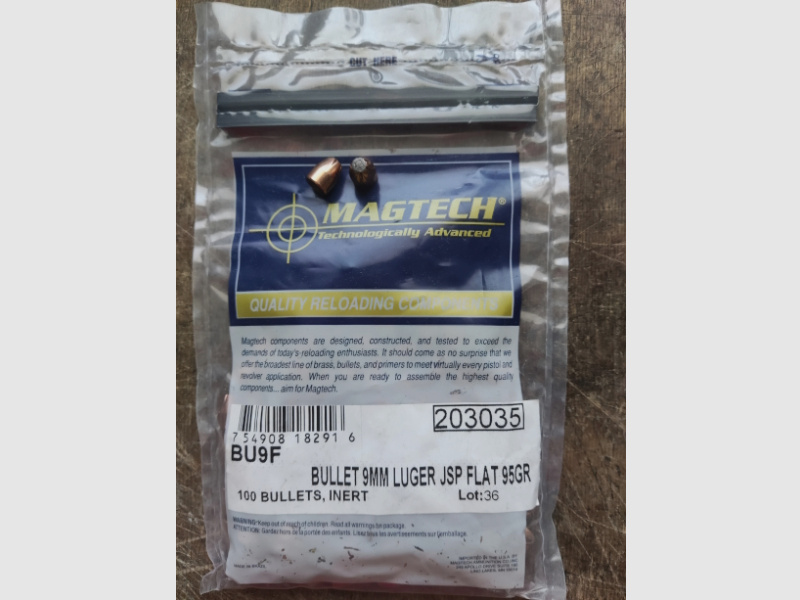 Magtech 9mm JSP FLAT 95gr 100St.