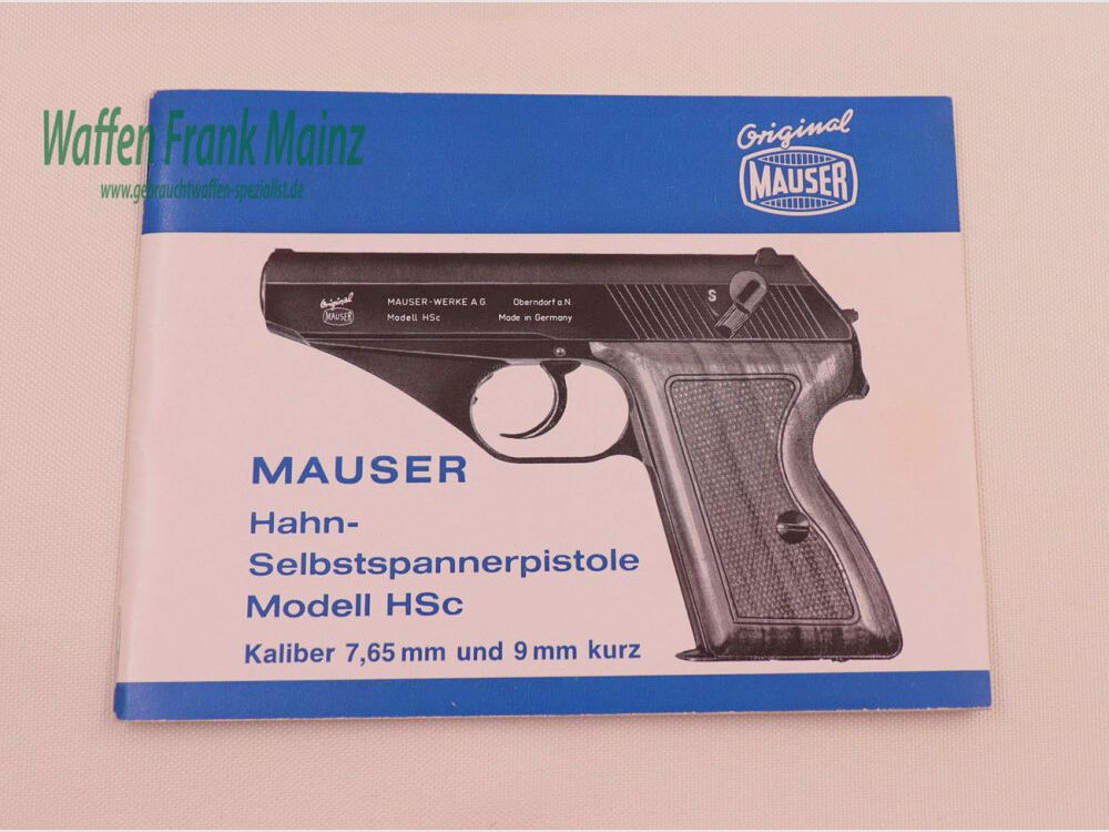 Mauser - Oberndorf Operating Instructions Mod. HSc