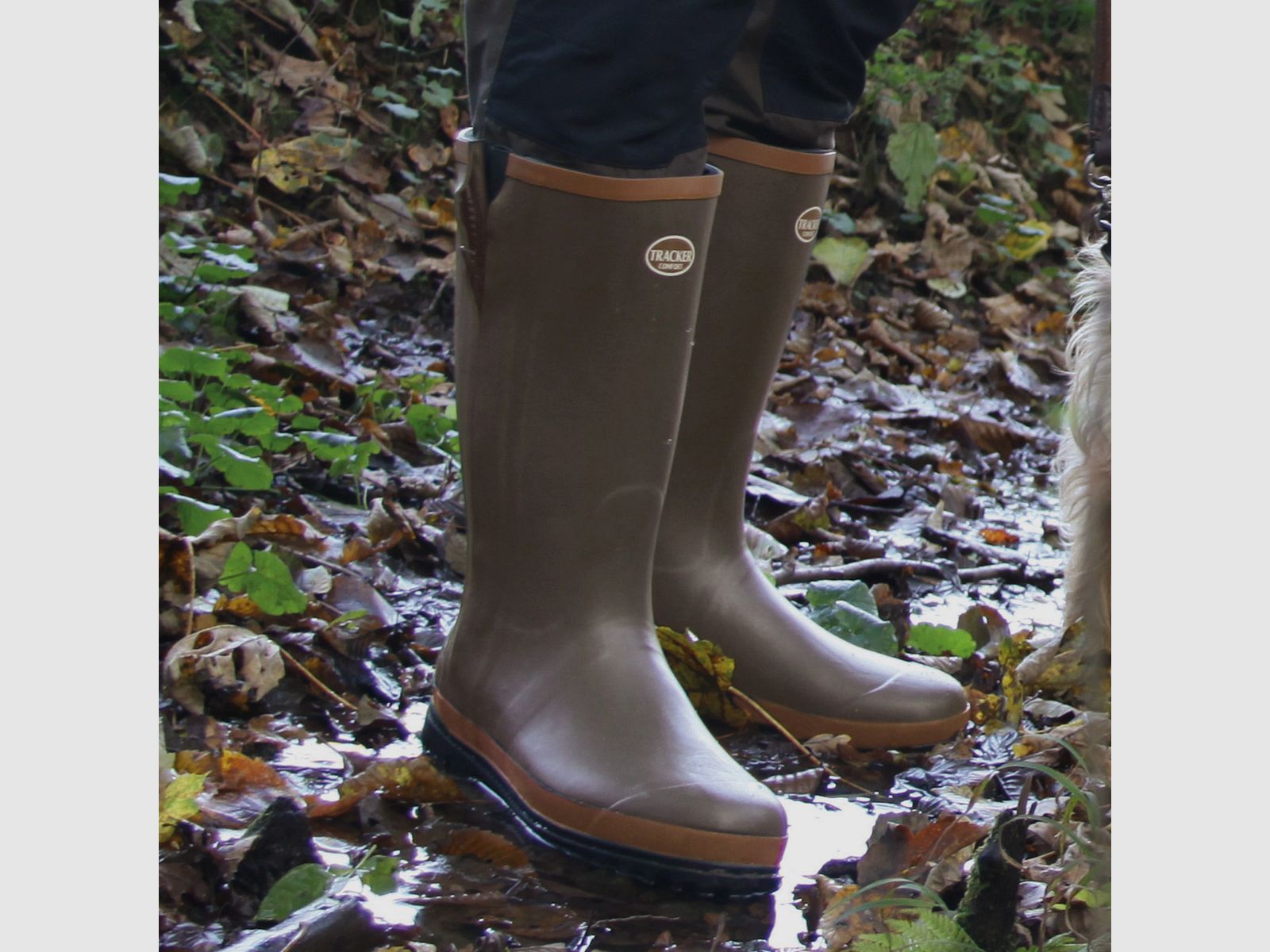 Tracker Neoprenstiefel braun mit Reißverschluss