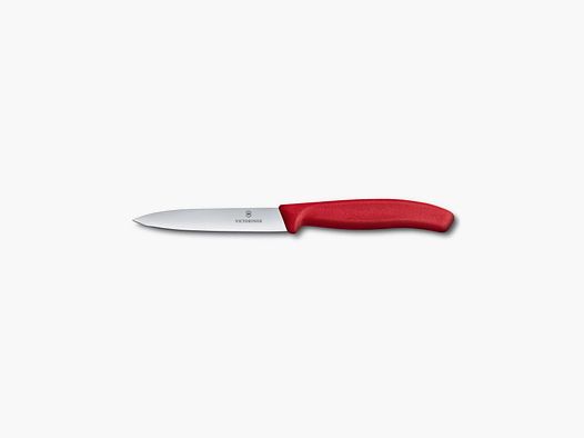 NÓŻ VICTORINOX KUCHENNY GŁADKI 10CM CZERWONY
