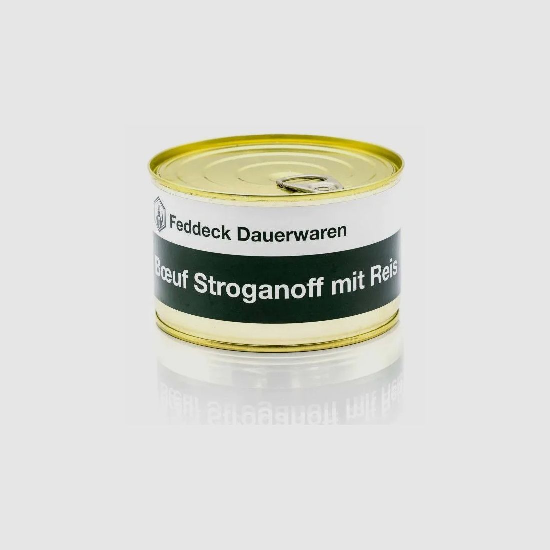 Feddeck Dauerwaren Fertiggericht Dose Boeuf Stroganoff mit Reis 400 g