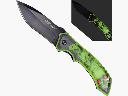 Cuchillo de bolsillo que brilla fluorescente en la oscuridad Snake