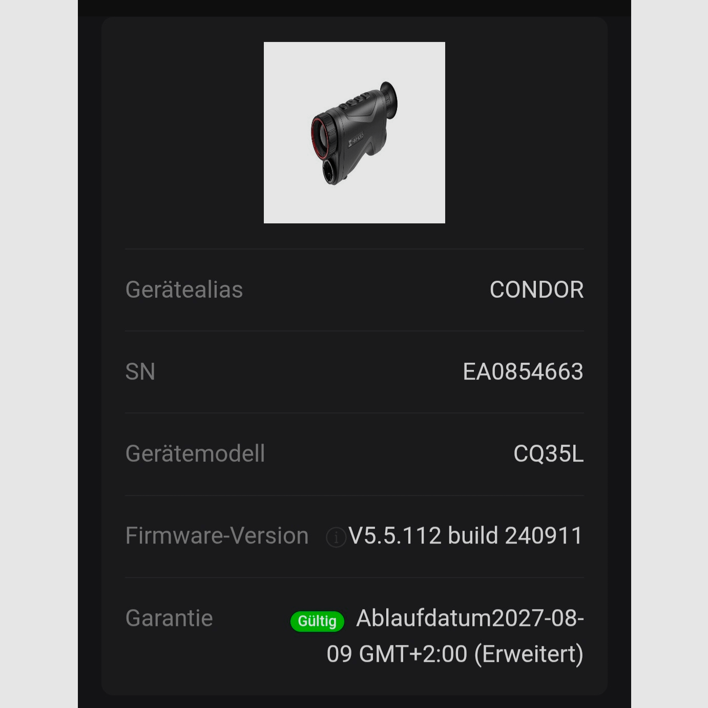 Hikmicro Condor CQ35L LRF