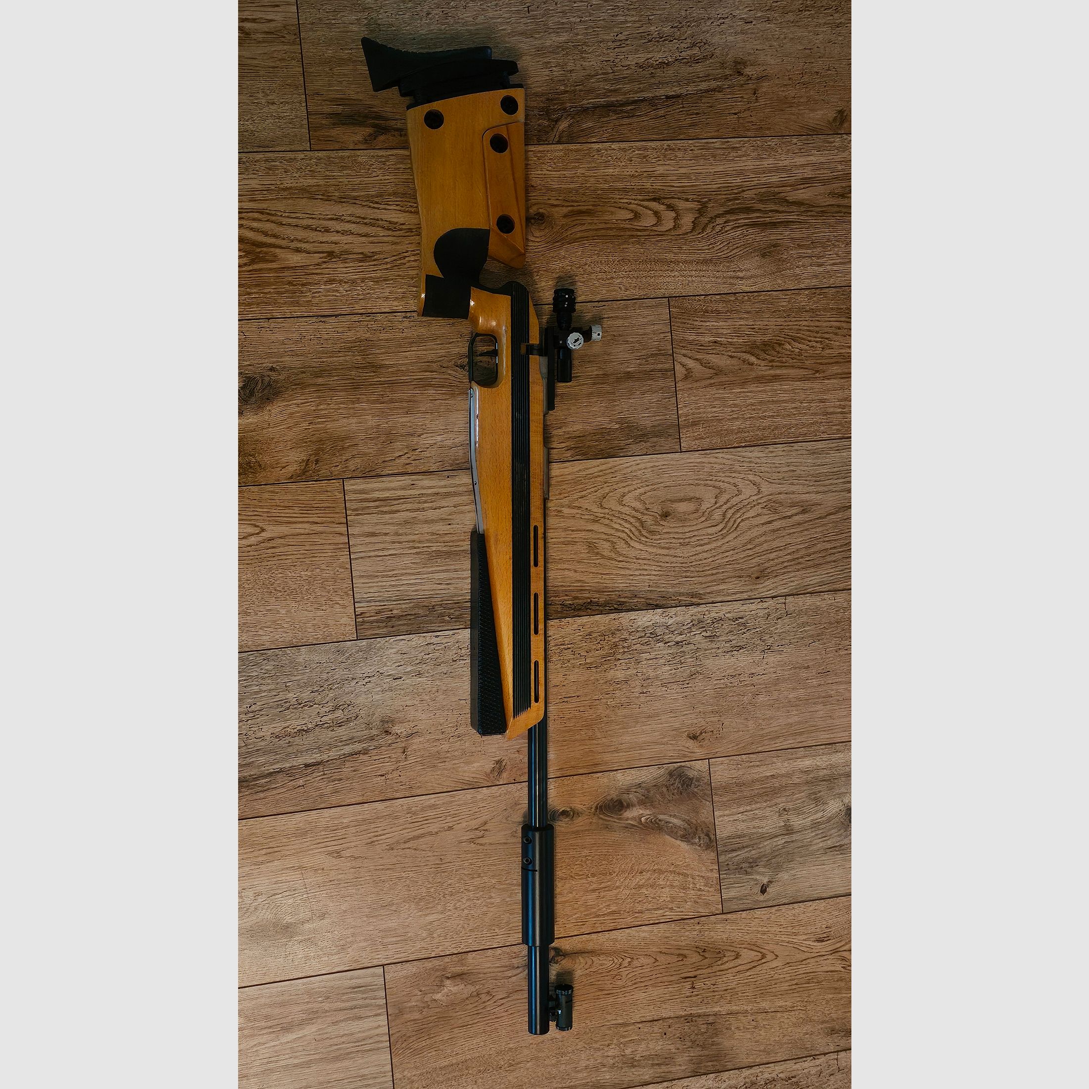 Anschütz 2007 Match 54 – small caliber rifle (.22lr) | Gehmann diopter, tube, rest wedge & handstop