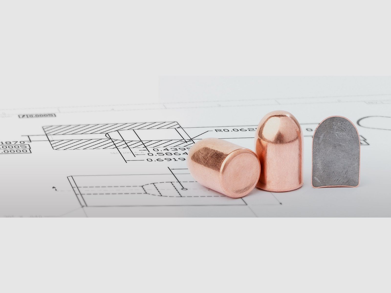 Proiettili Cam Pro 9mm 124 grains RN rivestiti in rame, 5000 pezzi, immagine 3 di 7