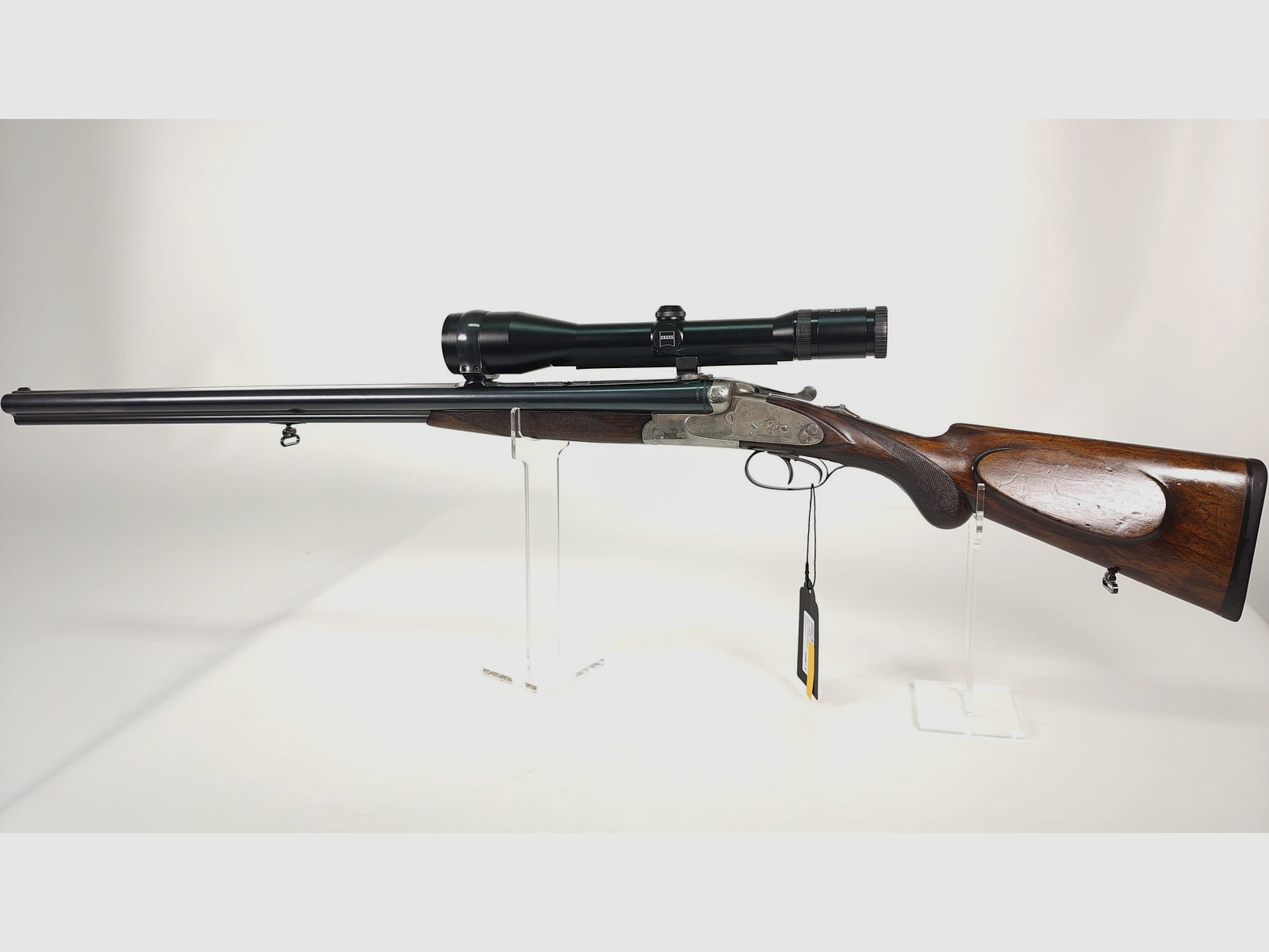 J. P. Sauer & Sohn Modell XXV A side-by-side drill 12/70 – 8x57JR with Zeiss Diavari