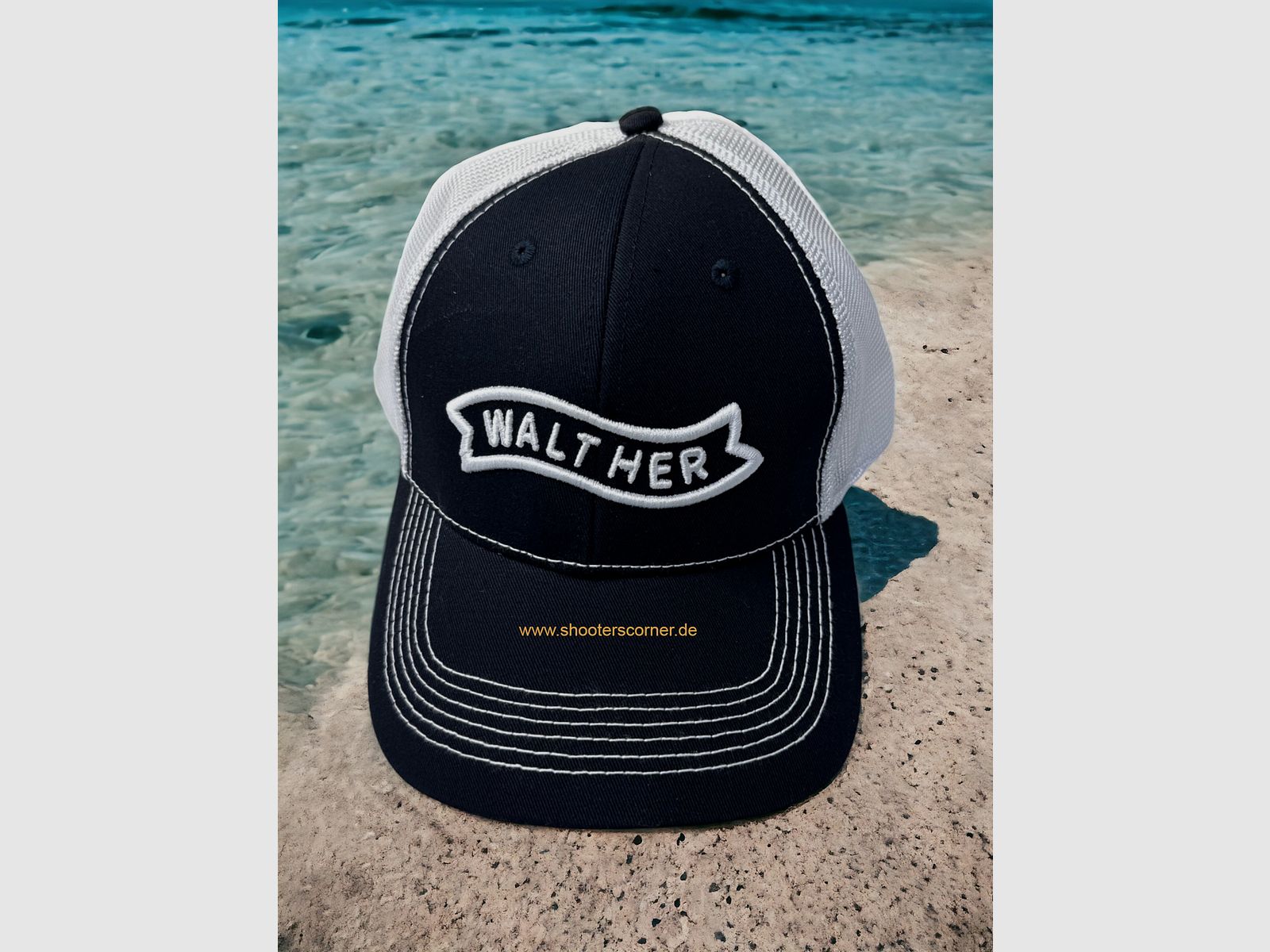 Walther Base Cap beige-blau