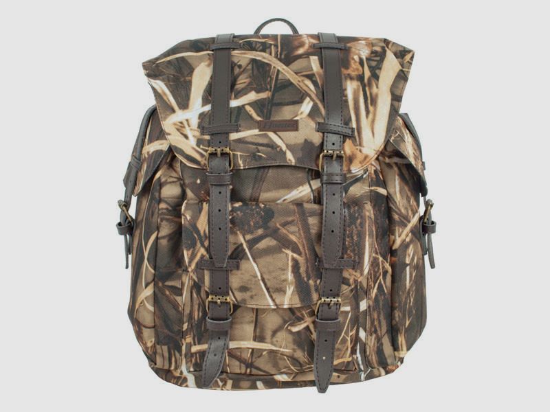 Würfelrucksack Blättertarnmuster