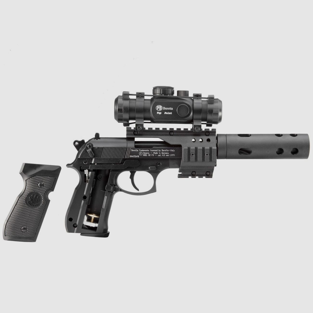 Beretta M92 FS XXTREME CO2 Luftpistole 4,5mm Diabolo Vollmetall + Zielpunktgerät + Koffer