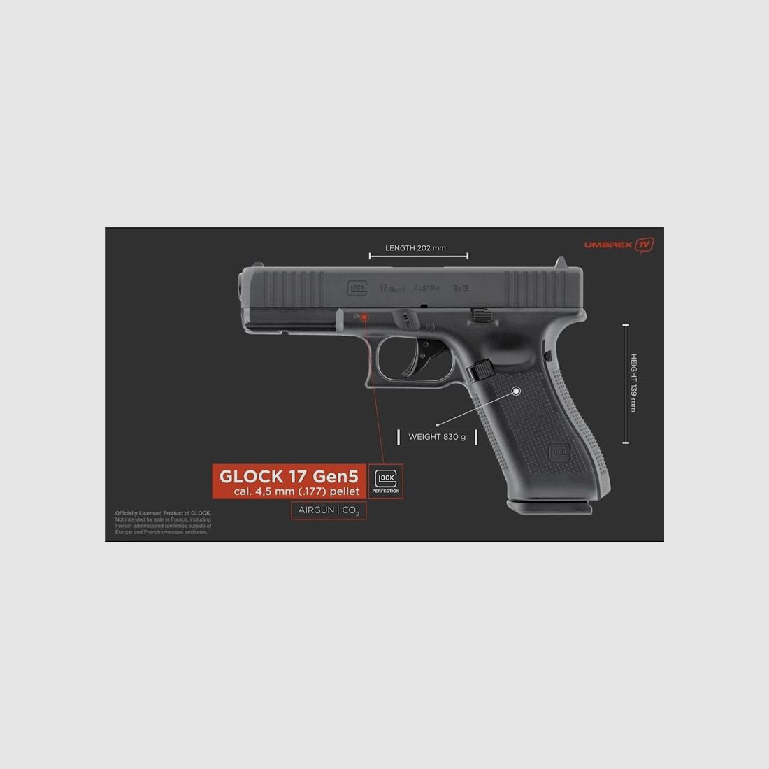 CO2-Pistole Glock 17 Gen5 Blowback Diabolos, Bild 4 von 4