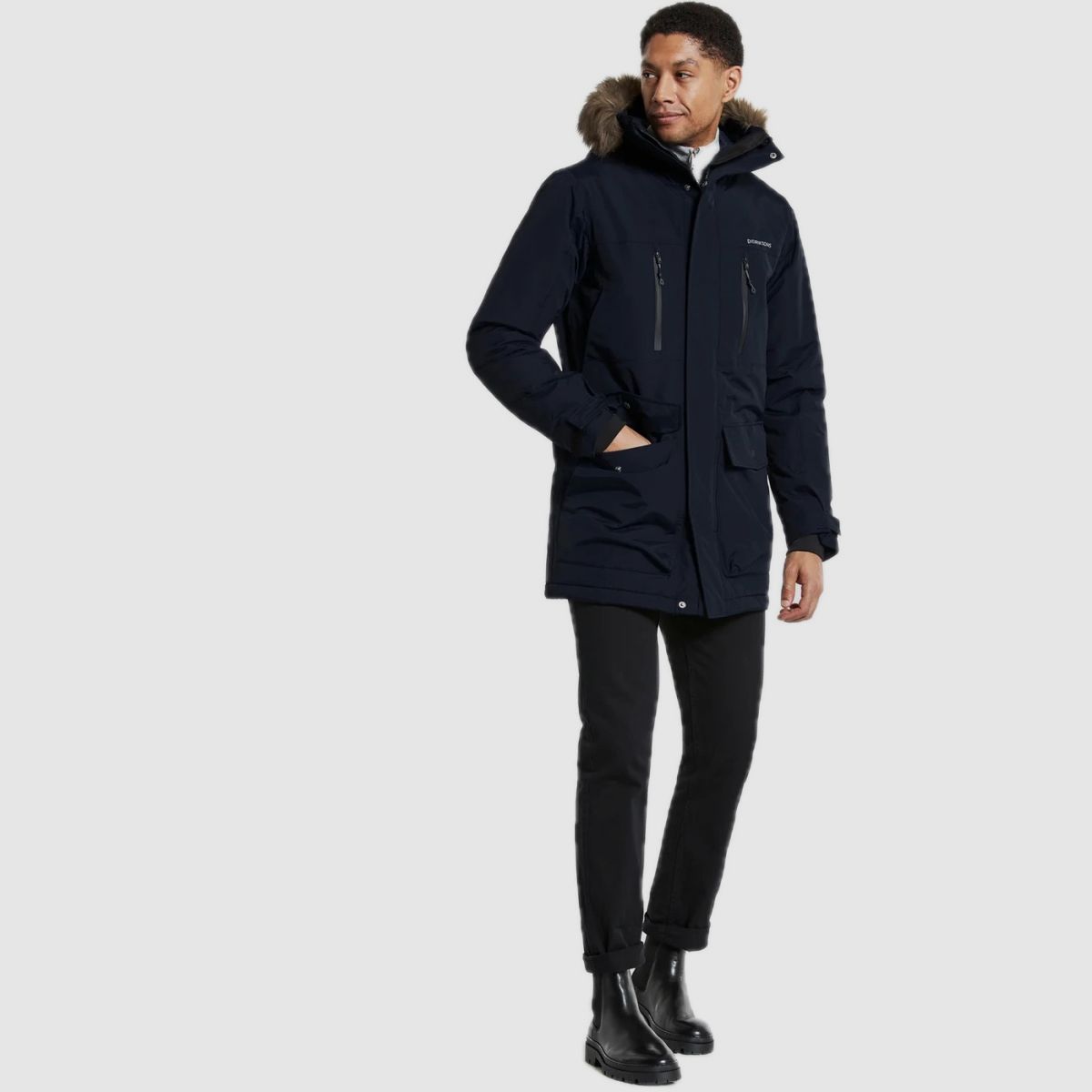 DIDRIKSONS Fredrik Mantel Herren Dark Night Blue