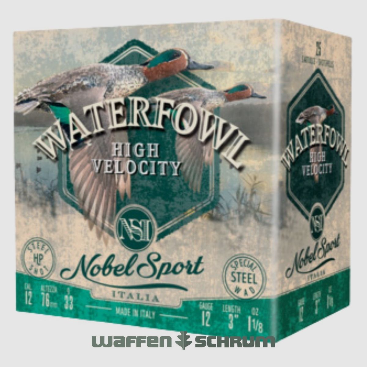 Nobel Sport Italia Steel Waterfowl HV HP 12/76 3,1mm - 33g ANS123STVEL4