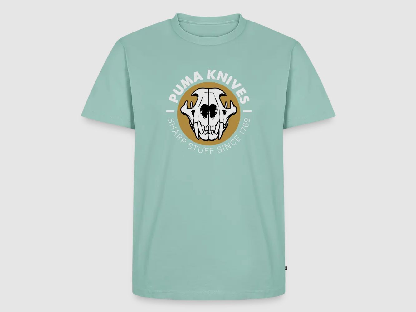 PUMA Męska Premium Koszulka "Skull Frontal Sharp Stuff" Biała