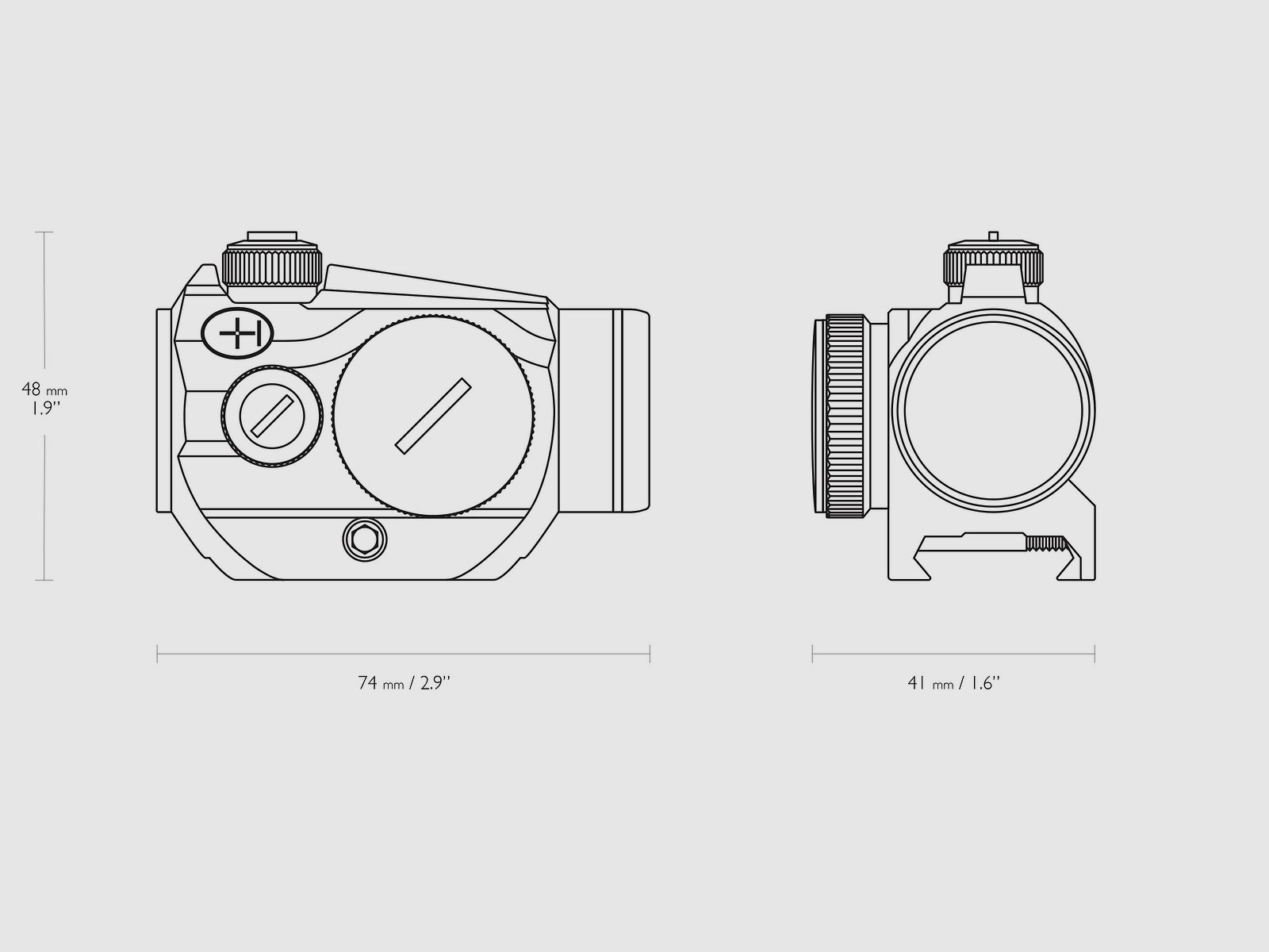 HAWKE Rotpunktvisier 12102 Vantage 1x20 Weaver 3 MOA