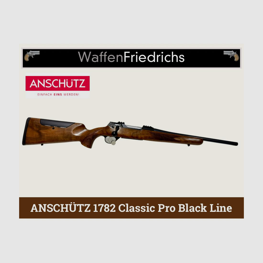 Anschütz 1782 Classic Pro Black Line - Waffen Friedrichs