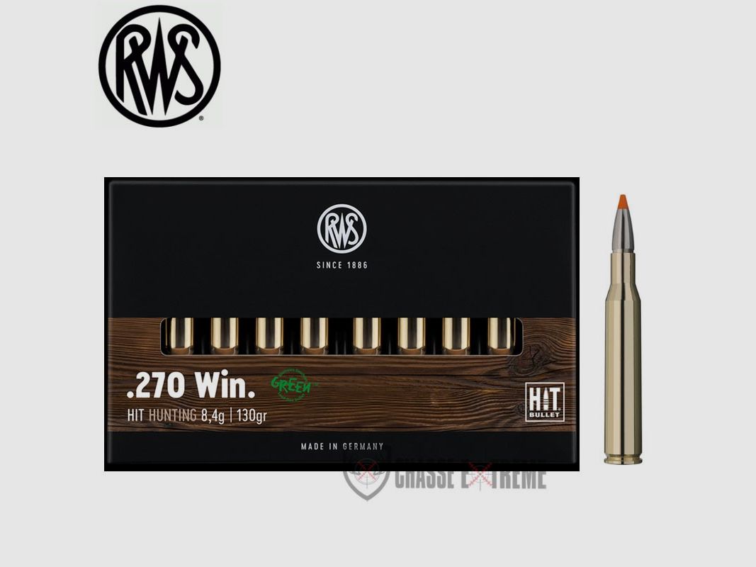 20 Patronen RWS Kal. 270 Win 130gr HIT, Bild 1 von 2