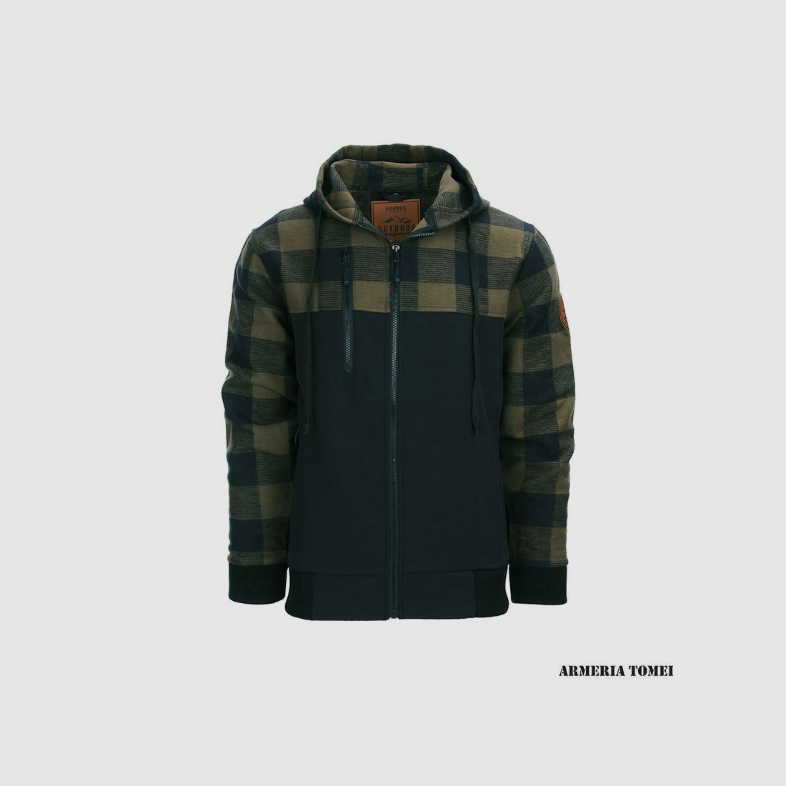 JACKET – FOSTEX – LUMBERSHELL JACKET Black/Olive, image 1 of 4