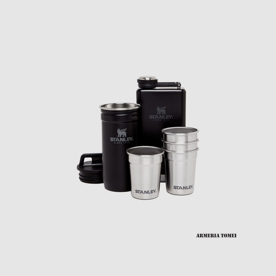 STANLEY – ADVENTURE PRE-PARTY SHOTGLAS + FLASCHENSET 6 Stk. Matte Black Pebble, Bild 1 von 3