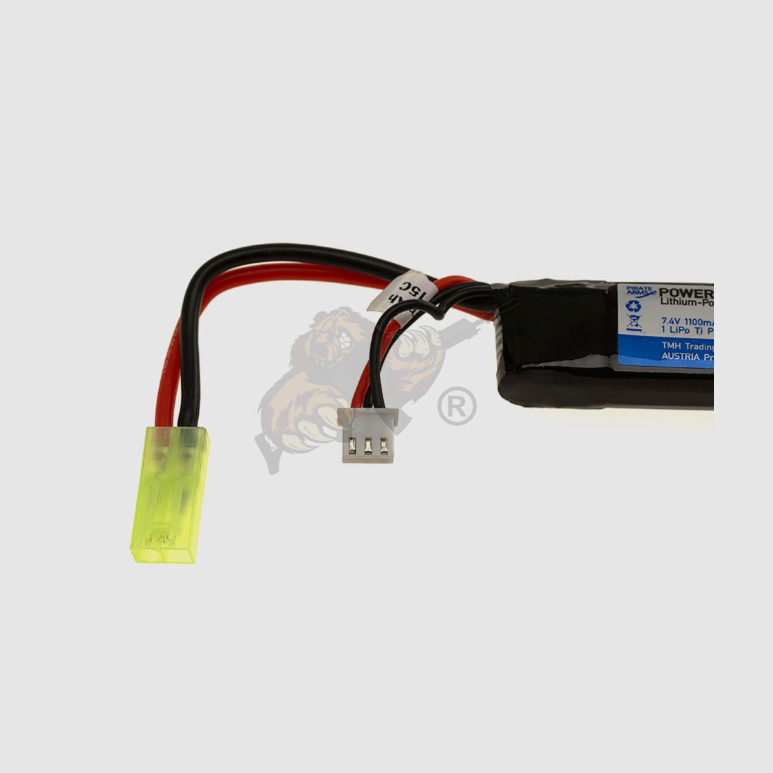Airsoft LiPo Akku 7.4V 1100mAh 15C Stock Tube Type