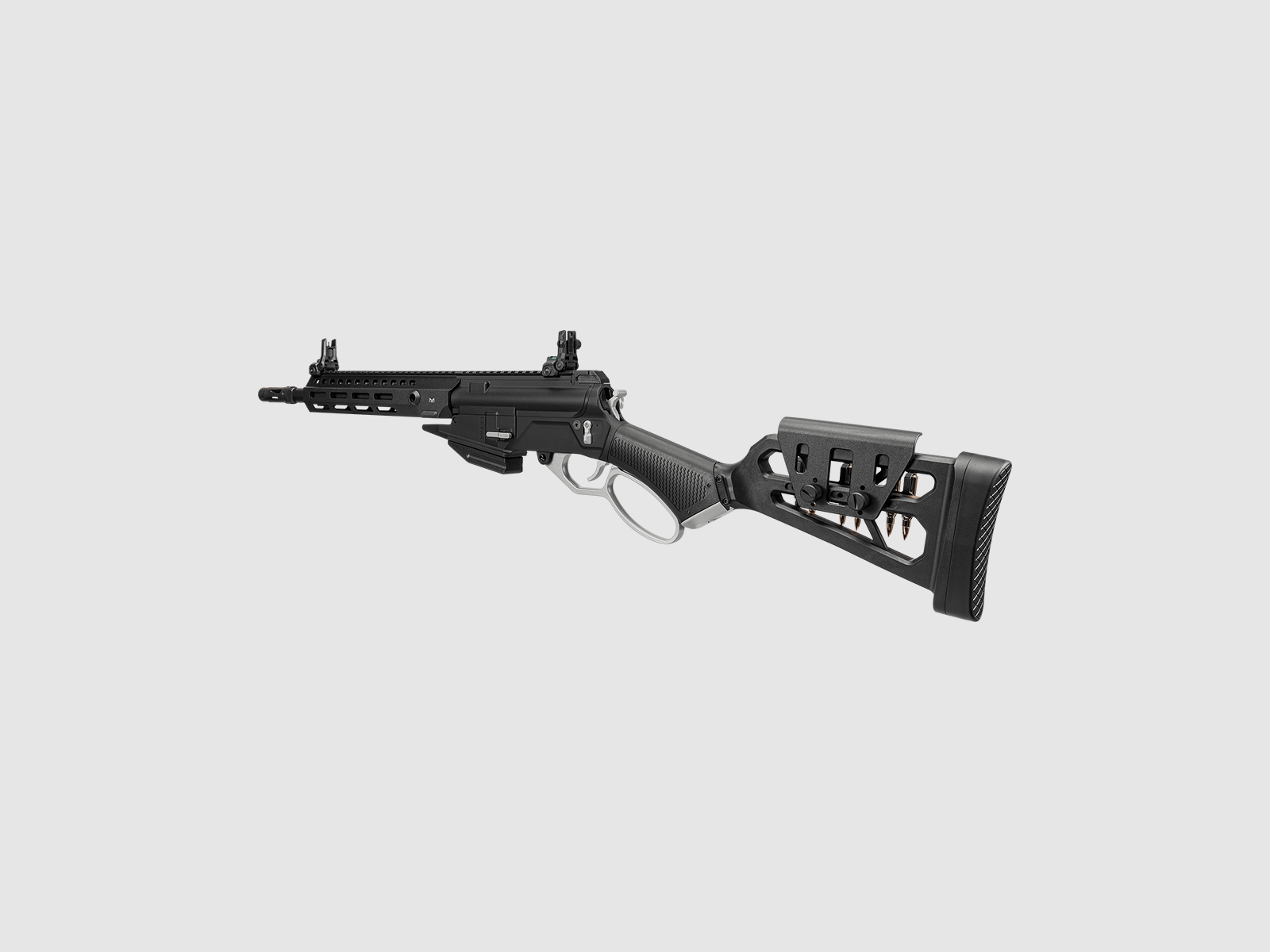 LevAR PLATA Gas Powered Lever Action Rifle with Aluminum Handguard in Black -F- | G&G, image 3 of 8