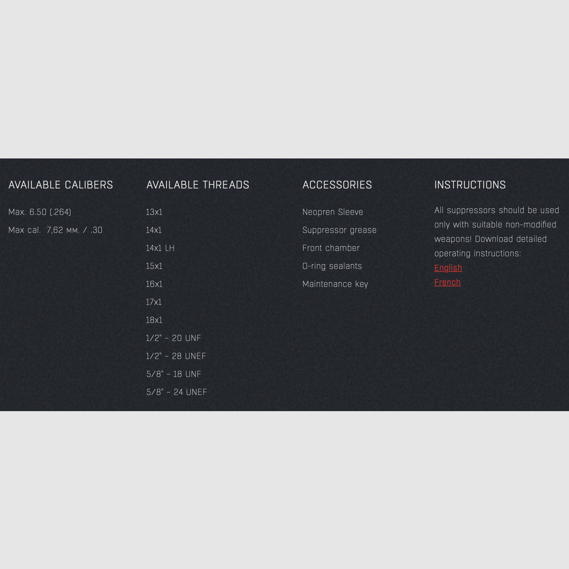 Silenciador HQS IMPACT hasta Cal. 7,62 mm M18x1 en el cañón