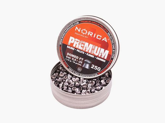 Norica Diabolo Domed Premium Line 5,5 mm / 1,15 g / 250 Stk