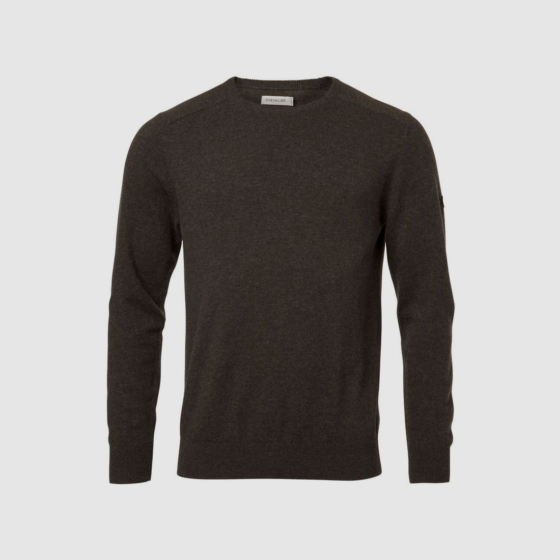 Chevalier Milford O-Neck Wool Pullover Men Antler Brown S