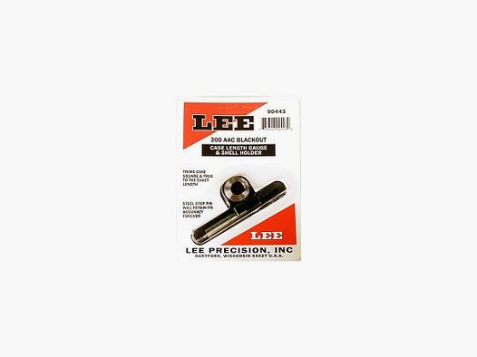 Length and holder for Lee Precision .300 AAC Black