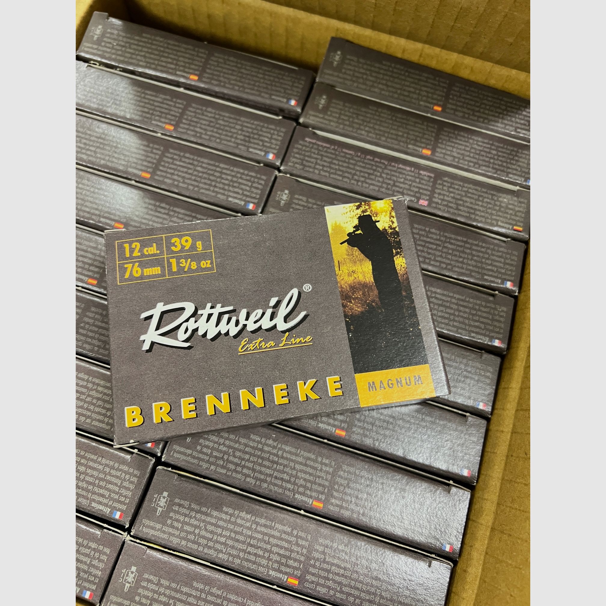 Brenneke Rottweil 12/76 Magnum 39g 600gr, image 1 sur 2