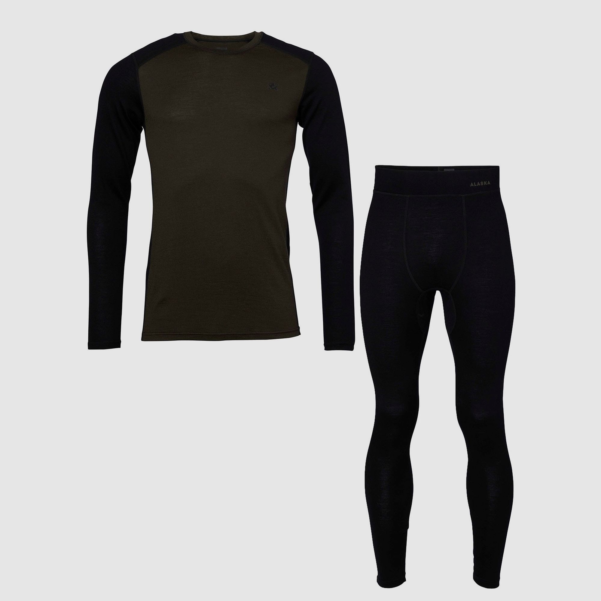 Alaska 1795 Merino Underwear Set Men's Night Green S
