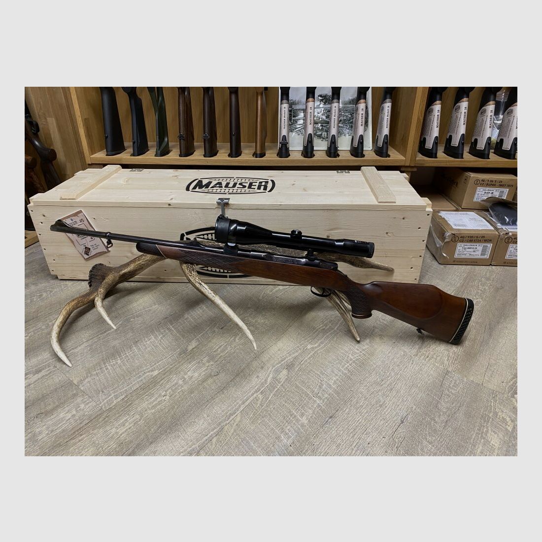 Sauer 80, mit Zeiss Diavari Z 2,5-10x52