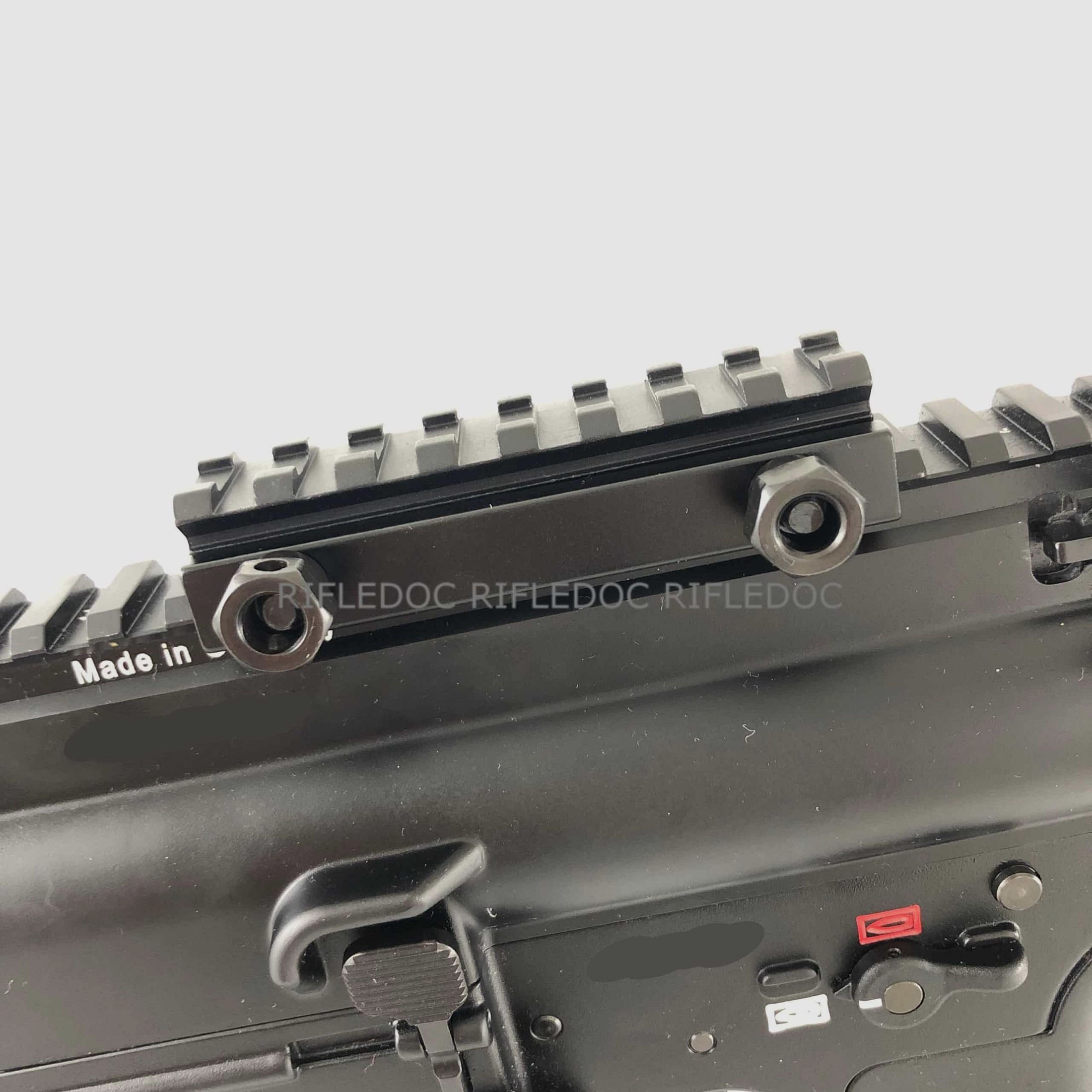 21 mm Weaverschiene  / Picatinny Erhöhung Sichtkanal Low Profil