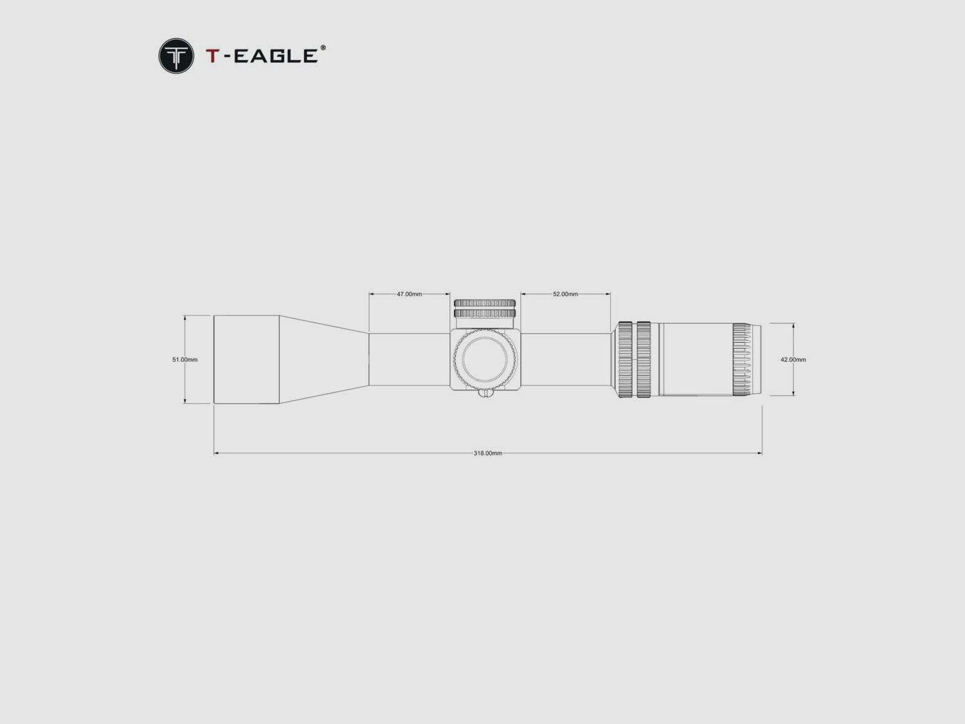 Luneta Celownicza T-Eagle AR GEN II 4-16X44 SF +montaż, zdjęcie 4 z 10