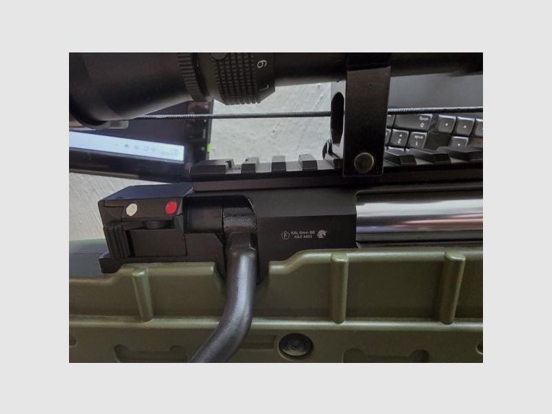 Well Russian Tactical (MB4409D) Feder-Repetiergewehr mit Zweibein und Zielfernrohr