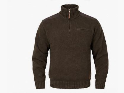 Harkila Annaboda WSP Knit Half Zip Demitasse Brown