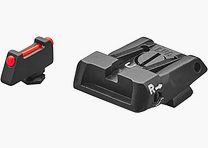 LPA SPS16GL6F Mikrometer-Visiersatz für Glock Pistolen – Fiber-Optik