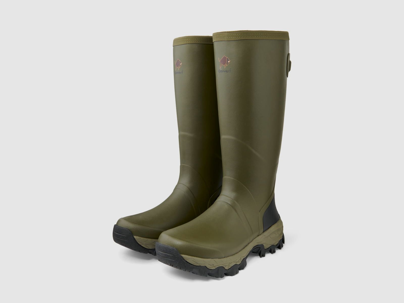 Woodstalker rubber boots 18" Olive 42, image 1 of 6